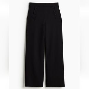 Elegant Black High-Waisted Pants